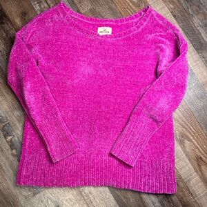 Y2K Hollister Women's Pink Sweater